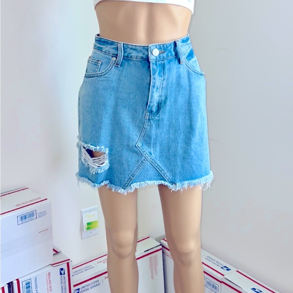 Denim distressed Mini